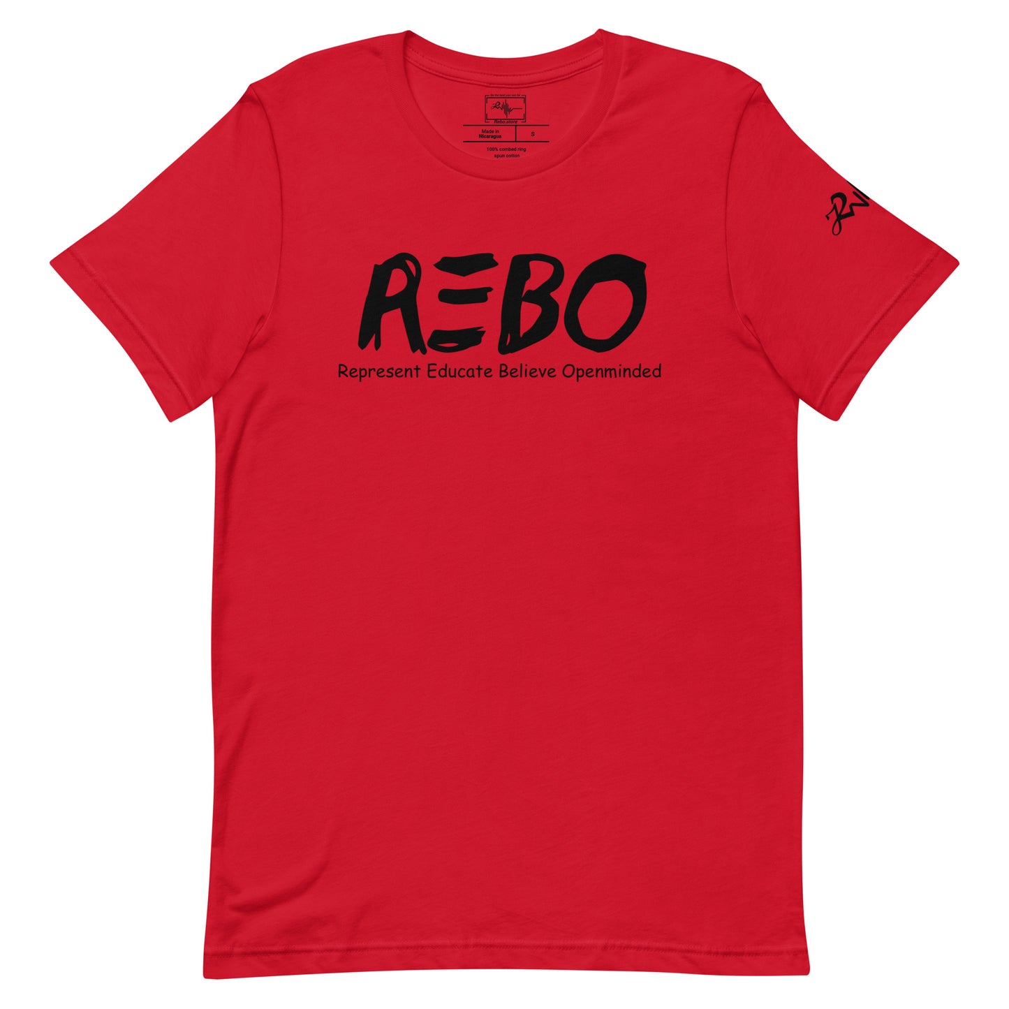 Black word Short Sleeve tee