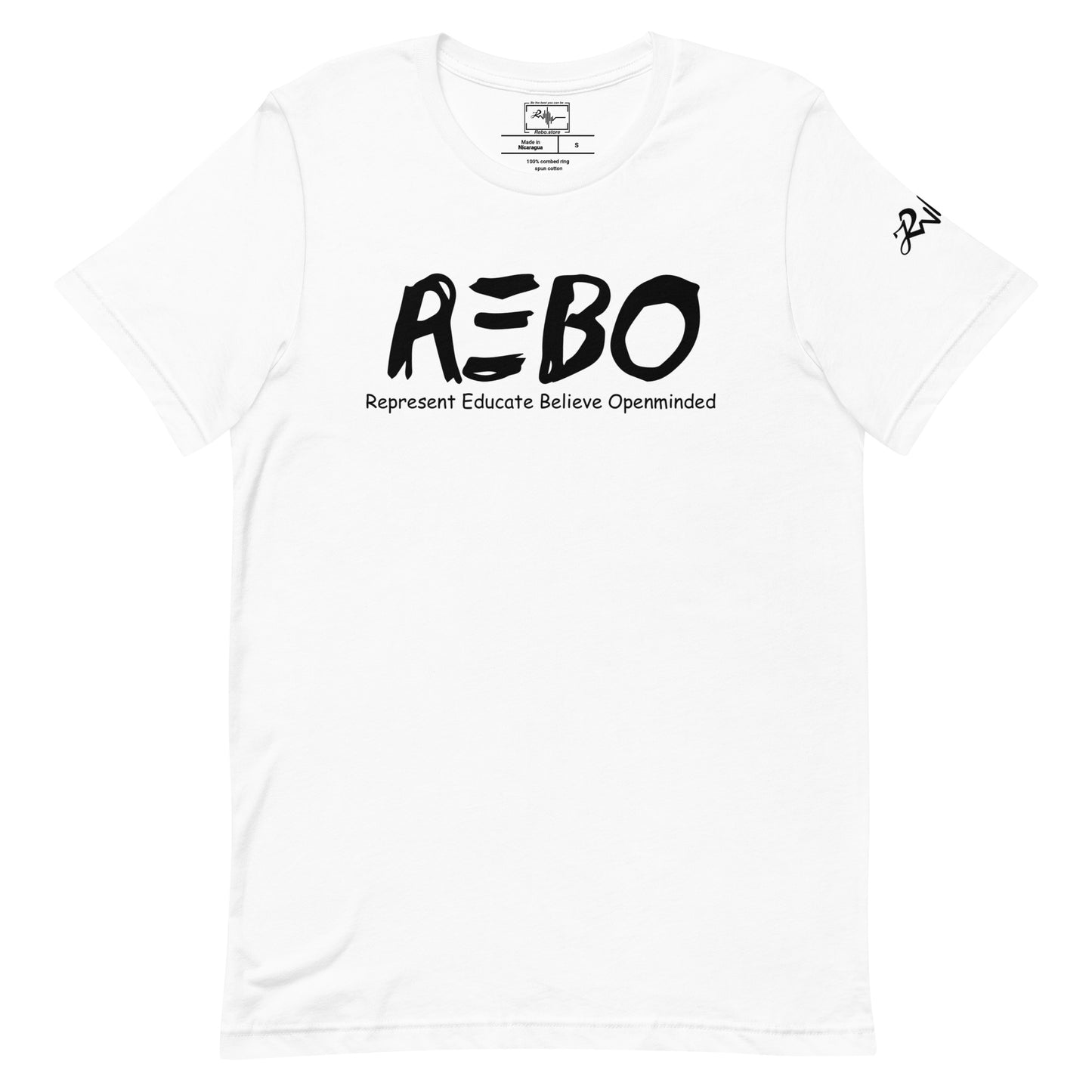 Black word Short Sleeve tee