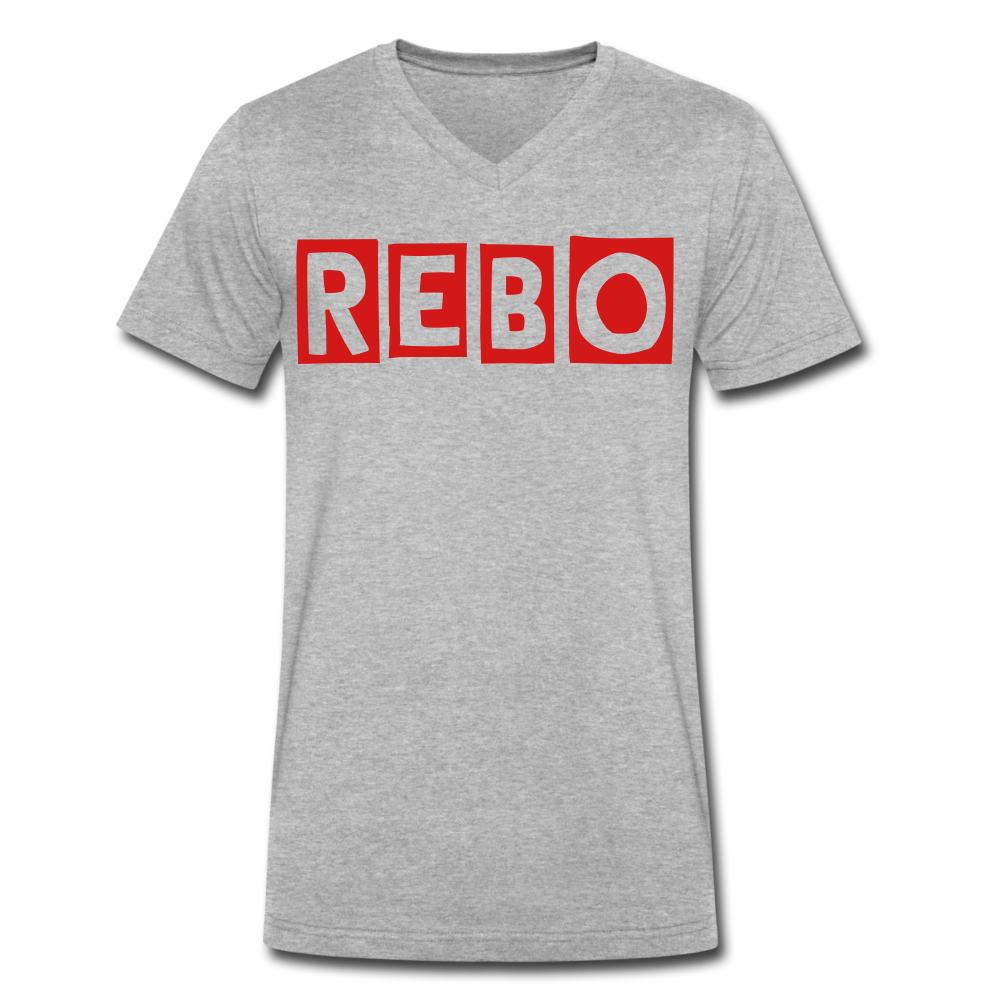 Men's V-Neck T-Shirt - heather gray